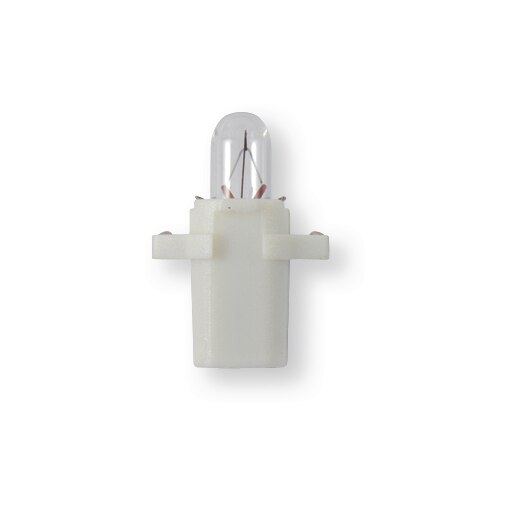 Lemputė plastmasiniu laikikliu, baltas, 12V/1,2W